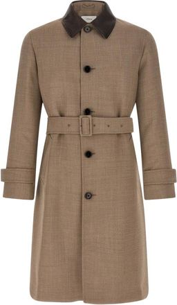 Lardini Jassen, Heren, Beige, XL, Wol, Le Origini Trenchcoat