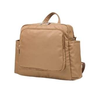 Generic Compatible For Waterproof Large Capacity Solid Polyester Backpacks Travel Bag(Tweed Gray)