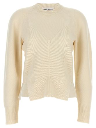 Alexander McQueen Alexander Mcqueen Womens Chevron Corset Sweater