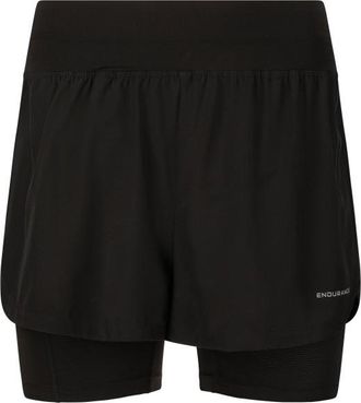 ENDURANCE Less 2-In-1 Shorts Laufshorts f&uuml;r Damen | schwarz