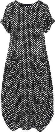 Generic Womens Dresses Beach Dress Short Sleeve Polka Dot Print Casual Dresses Long Maxi Dress Round Neck Short Sleeve Soft Dress Womens Dress Ankle Length Bo