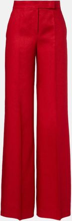 Max Mara Badesse linen wide-leg pants