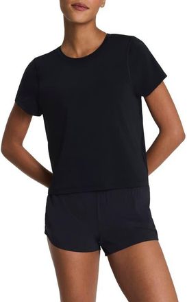 Spanx Keep Chill T-Shirt in Very Black at Nordstrom, Size X-Large