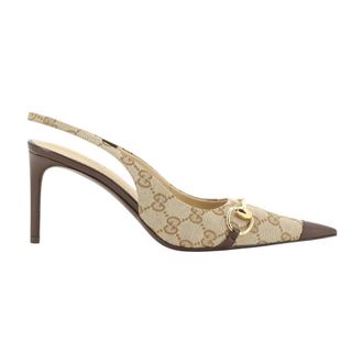 Gucci Dames, Schoenen, Beige, Maat: 36 1/2 EU Flanel