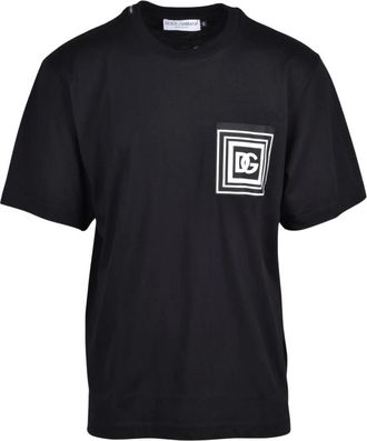Dolce & Gabbana Hombre, Camisetas, Negro, Talla: XL