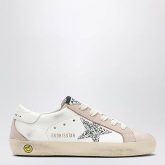 Golden Goose Super-Star sneakers in white/pink/silver