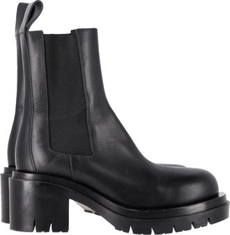 Bottega Veneta Bottega Veneta Lug Chelsea Boots in zwart leer