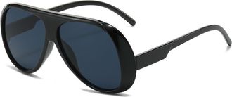 Generic Mens Outdoor Driving Sunglasses Womens Vacation Party Sun Glasses(Black)