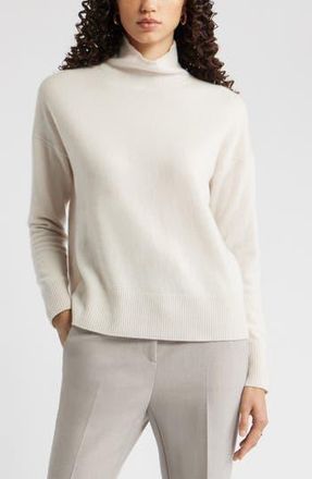 Nordstrom Oversize Cashmere Turtleneck Sweater in Ivory Sand at Nordstrom Rack, Size Xx-Large