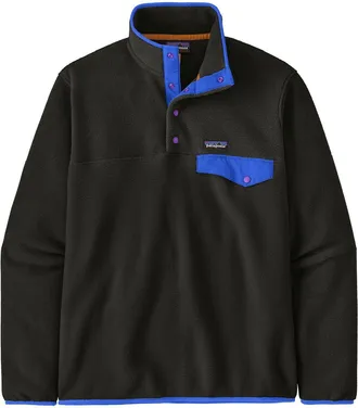 Patagonia Mens Lightweight Synchilla Snap-T Fleece Pullover Black Xxxl