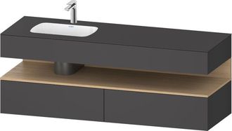 Duravit Qatego Lavabo Encastrado Con Base De Lavabo Consola, - Duravit