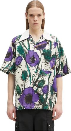 Wales Bonner Highlife Bowling Shirt - Heren - Korte mouwen Overhemden - Veelkleurig - XL - Katoen - Overhemden