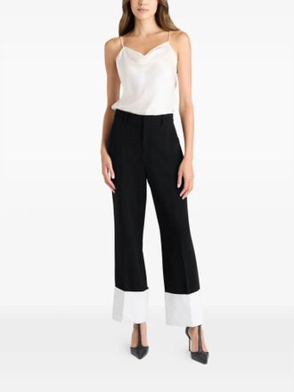 Cinq &agrave; Sept Maesa Colorblock Pants In Black