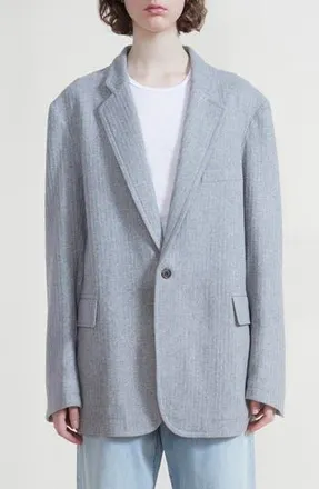 Denimist Oversize Wool Blend Blazer in Light Grey at Nordstrom Rack, Size Xx-Small