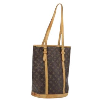 Louis Vuitton Pre-owned Bucket Bags, female, Brown, Size: ONE SIZE Pre-owned Bucket Bag