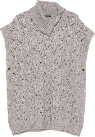 Fabiana Filippi Open-knit Poncho