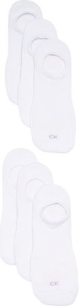 Calvin Klein 6-Pack 1/2 Terry Cushion Cut Liner Socks in White at Nordstrom Rack