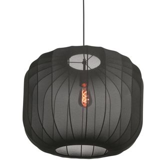 Anne Lighting L&aacute;mpara Colgante - Sable - Negro - Lino Metal - &Oslash; - Anne Lighting