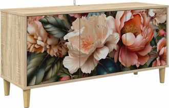 vidaXL Mueble De Tv Borne 102 X 33 X 50 Cm Sonoma Madera De Ingenier&iacute;a Vidaxl