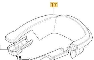 STIGA Sports Cubierta De La Derecha Del Brazo Original Stiga Tractor Gyro 700e 337110406/0