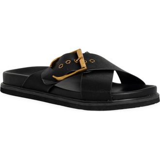 Shushop Barb Slide Sandal in Black at Nordstrom, Size 6.5