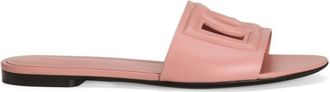 Dolce & Gabbana Pink Logo Sandals