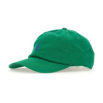 Polo Ralph Lauren Iconic Cotton Chino Ball Cap - female - Polo Ralph Lauren - Hats & Caps - Green - ONE SIZE - Accessories