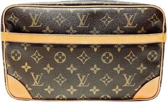 Louis Vuitton Pre-owned Clutches, male, Brown, Size: ONE SIZE Pre-owned Monogram Clutch Bag