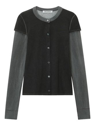 Our Legacy buttoned cardigan - women - Cotton - 38 - Grey