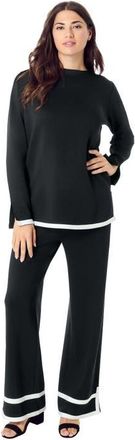 Roaman's Colorblock Lounge Set in Black White at Nordstrom, Size 36
