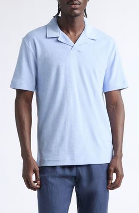 Sunspel Cotton Terry Cloth Polo in Sky at Nordstrom, Size Xx-Large