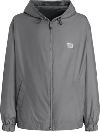 Dolce & Gabbana Bomberjack met logoplakkaat - Grijs