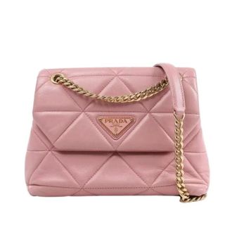Prada Pre-owned Cross Body Bags, female, Pink, Size: ONE SIZE Pre-owned Spectrum Small Shoulder Bag