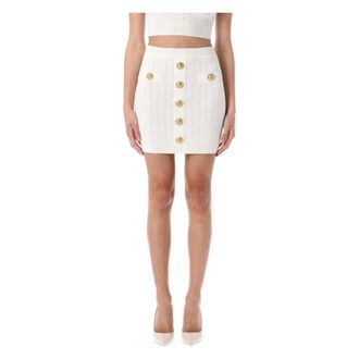 Balmain Mujer, Faldas, Blanco, Talla: S