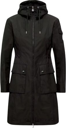 Moncler Laerte Lange Parka - Dames - Parka Jassen - Zwart - XS - Katoen - Jassen