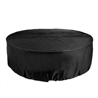 OEM Funda Redonda Plateada Para Muebles De Exterior, A Prueba De Polvo, Funda Protectora Para Mesa De Jard&iacute;n O Patio