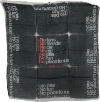 Costume National Wool Foulard Branded Mens Scarf