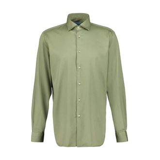 Boglioli French Collar Shirt - Heren - Casual Overhemden - Groen - XL - Katoen - Overhemden
