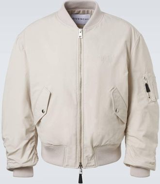 Givenchy Bomber Stamp in misto cotone con logo