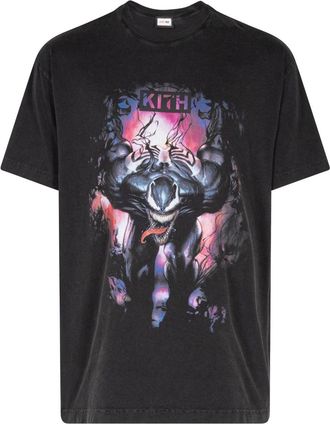 Kith x Marvel Symbiote Vintage T-shirt - men - Cotton - M - Black