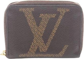 Louis Vuitton Pre-owned Zippy Coin Purse Monogram Giant Coin Case - Dames - Vintage Accessoires - Bruin - ONE Size - Vintage