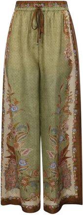 Zimmermann Broeken, Dames, Veelkleurig, S, Indra Relaxed Pant