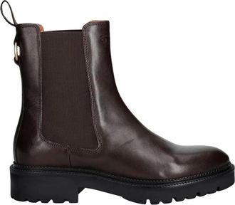 GANT Kelliin Enkellaarzen - Dames - Schoenen - Bruin - Maat: 37 EU Leer