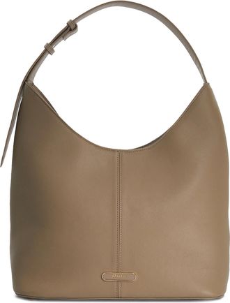 Dune London Womens Accessories Delightfully - Leather Shoulder Bag - Taupe - One Size