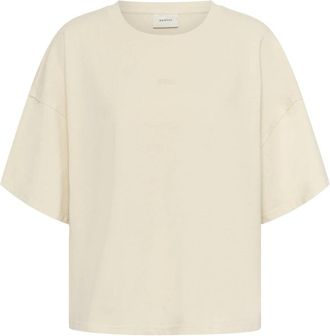 Gestuz GZimina Oz Tee - Dames - T-shirts - Beige - M - Katoen - Tops