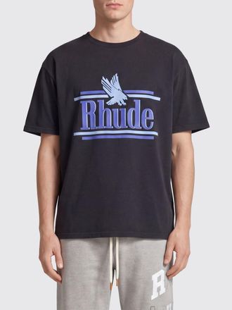 Rhude T-shirt in cotone con logo Rhude
