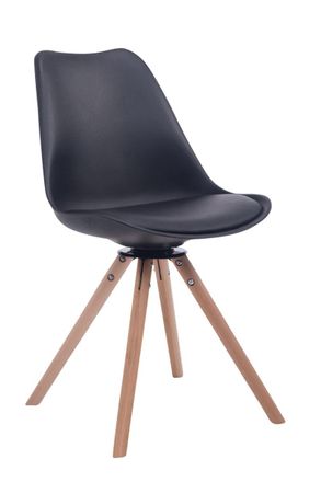 Clp Clp - Silla Para Visitas Troyes Rund Negro Natural