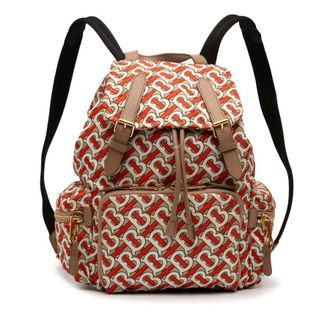 Burberry Pre-owned Burberry Medium TB Monogram Nylon Backpack Unisex V62HO6VC5B5WMKHN