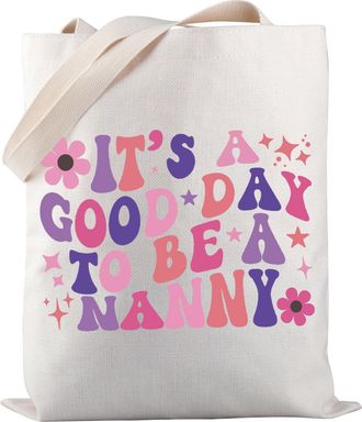 Generic Nanny Tote Bag Its A Good Day To Be A Nanny Tote Bag Nanny Life Tote Bag Nanny Appreciation Gift (BE A NANNY-TB)