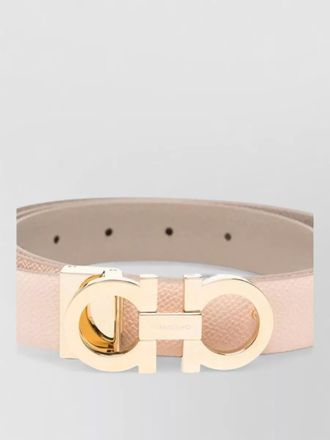 Ferragamo donna h25 womens belts textured finish